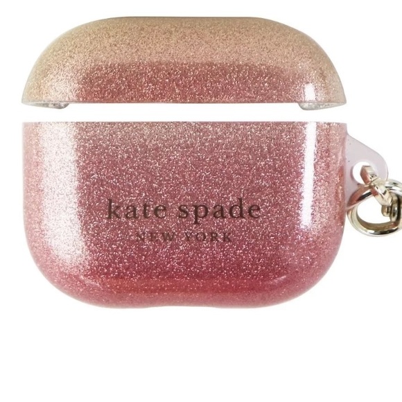 Kate Spade Protective Case for Apple AirPods (3rd Gen) - Ombre Glitter Sunset - Picture 2 of 4